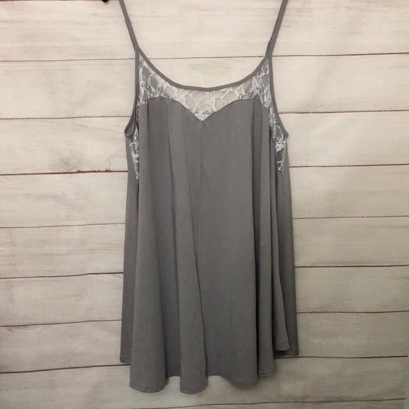 Ekouaer Gray Lace Nightgown XL - Picture 1 of 4